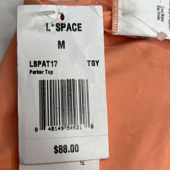 L*Space Parker Bikini Top in Tangy NWT flawed size medium - Picture 11 of 12
